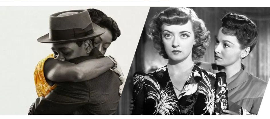 Mamie Till embraces her son in Till, and Olivia de Havilland tries to speak to her sister, Bette Davis in In This Our Life